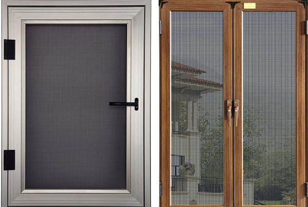 Spring Retractable Fiberglass Mesh Window Screen